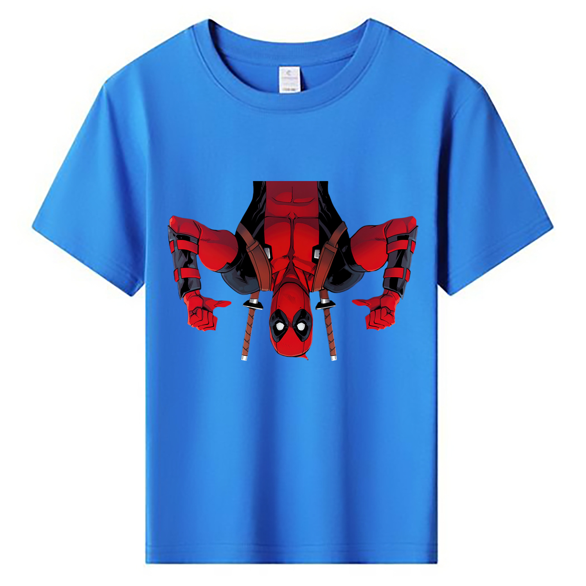 （画像用） Deadpool デッドプール 綿100％キッズTシャツ（フロントプリント）